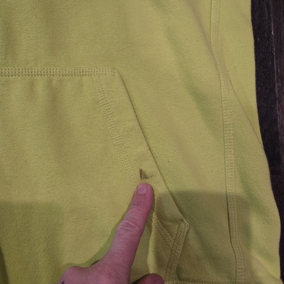 Nike Logo Hoodie - Bright Green, Blue - YOUTH XL - Picture 6 of 8